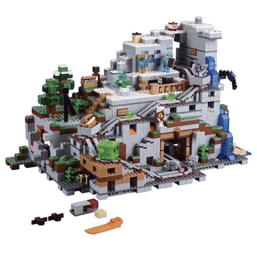 Xếp Hình Minecraft D 2139 Hang Động Kho Báu Trên Núi 2134 Mảnh