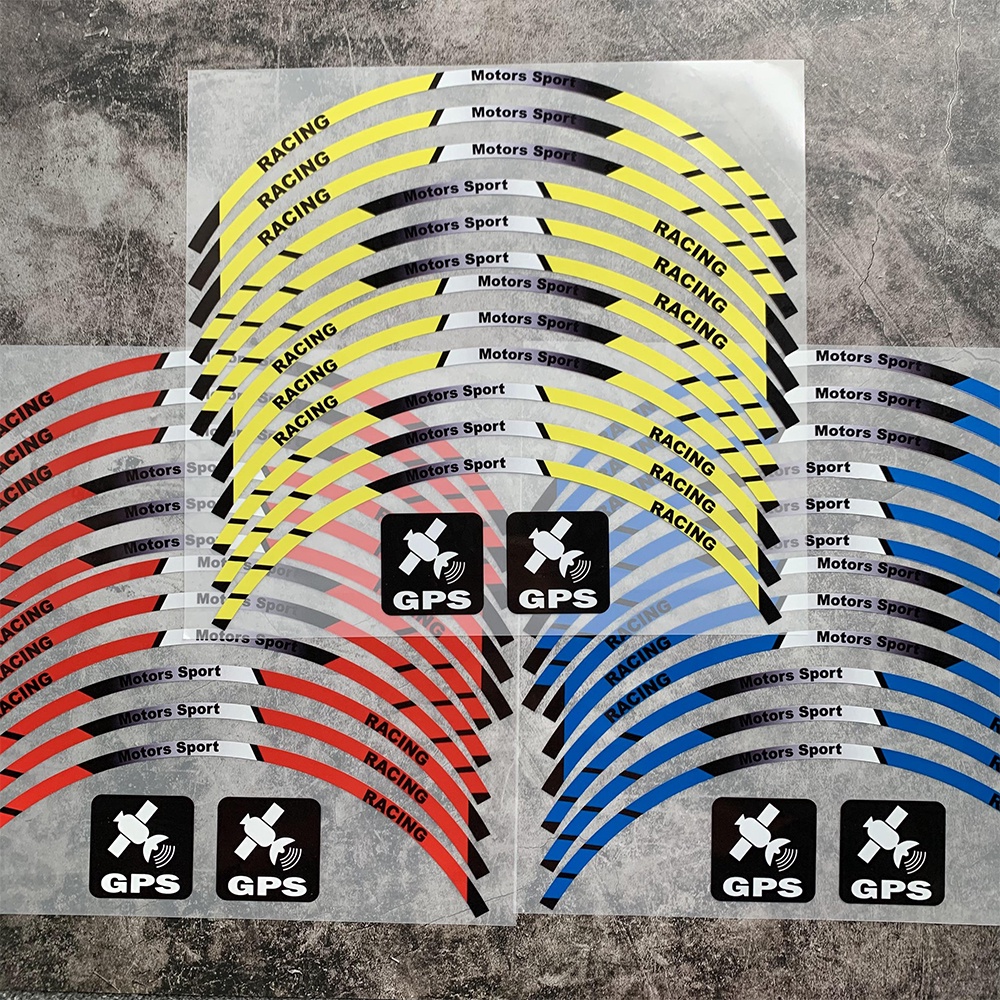 Sticker Phản Quang Dán Trang Trí Vành Bánh Xe Mô Tô Thể Thao 13 "14" Honda