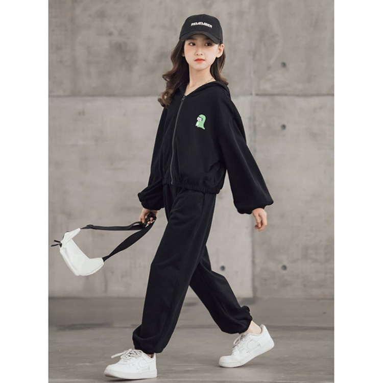 Đồ bé gái | Set Đồ Thể Thao Gồm Áo Hoodie Tay Dài + Áo Khoác Không Tay + Quần Dài Dành Cho Bé Gái 3-5 - 8-10 - 14 Tuổi