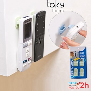 Móc Nhựa Dán Tường Treo Điều Khiển Điều Hòa, Quạt, Tivi - Móc Nhựa  Tiện Dụng, Gọn Gàng Cho Gia Đình. TakyHome 4080