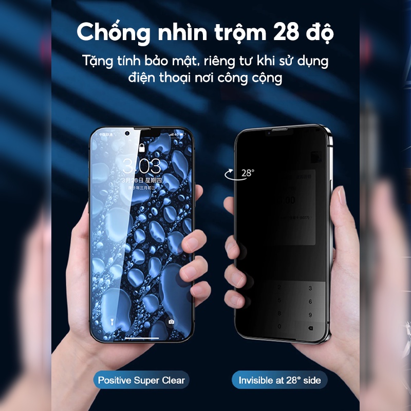 Kính Cường Lực Chống Trộm Autofit Kèm Khung Hỗ Trợ Tự Dán Chống Trầy Xước Độ Cứng 9h Ip 14 13 Pro Max 12 11 Max Njoyshop