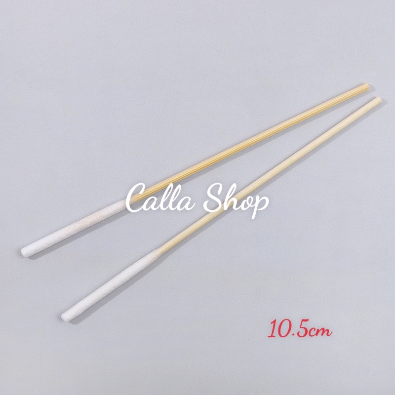 Tăm bông cán gỗ, dùng chà tê, chà mực. Dùng trong spa, phun xăm thẩm mỹ.