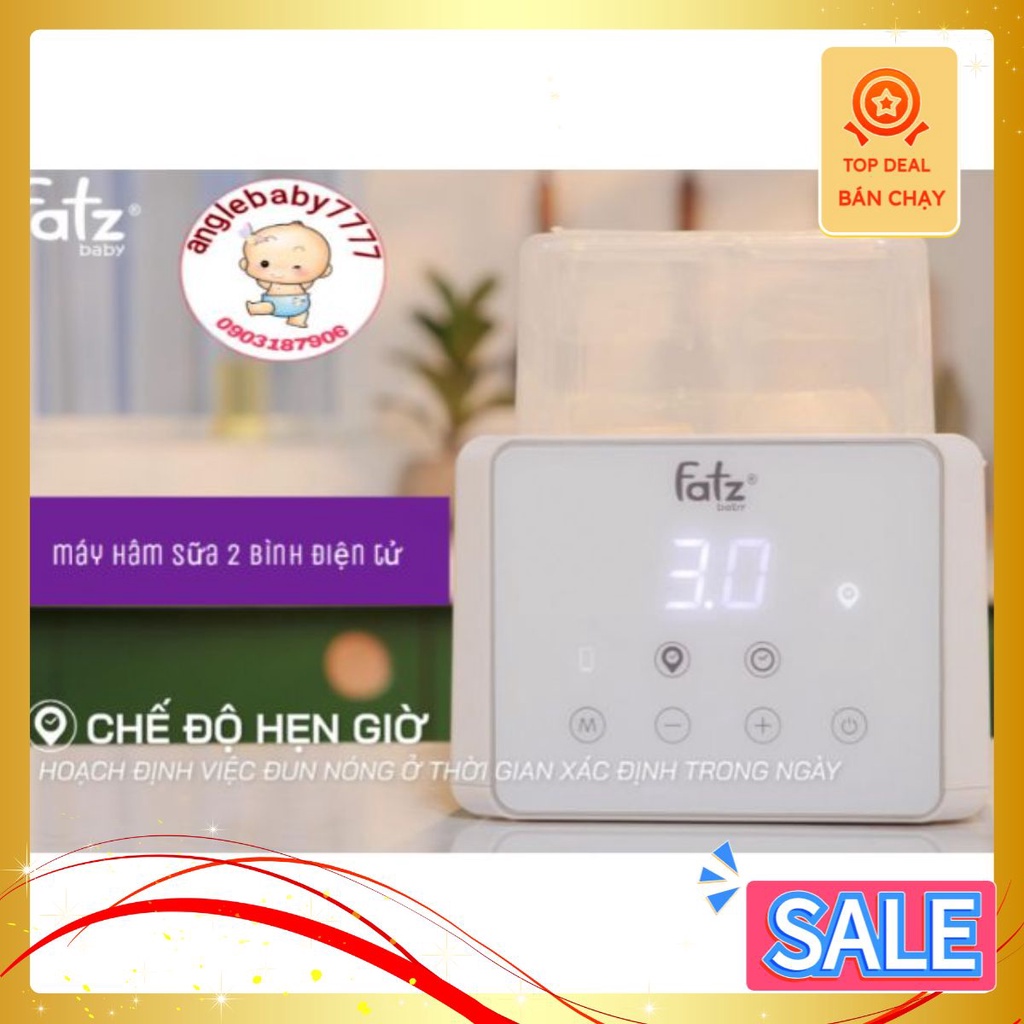 (Chính hãng BH 12th) Máy hâm sữa tiệt trùng điện tử fatzbaby Duo 3- FB3093VN
