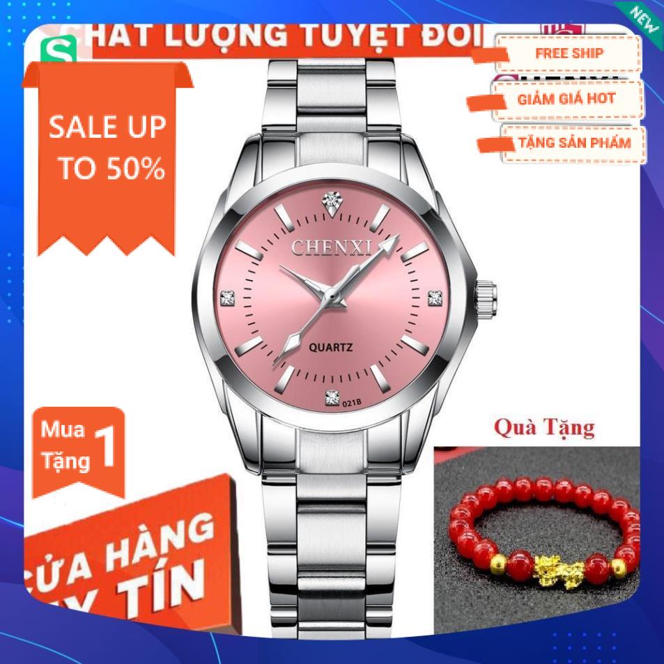 Đồng Hồ Nữ CHENXI Giá Rẻ Dây Kim Loại Cao Cấp Mặt Đồng Hồ Đính Đá Đẹp,Chống thấm nước,Bảo hành 12