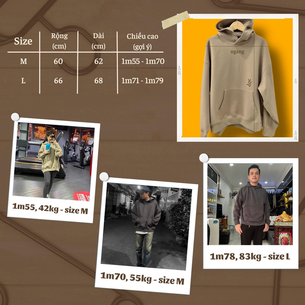 Áo hoodie unisex oversize thương hiệu Nhật Bản chất vải nhập cao cấp