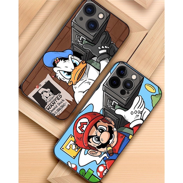 Ốp Điện Thoại TPU Mềm Chống Sốc Hình super mario Ba Mắt Cho IPhone 14 12 PRO 12 mini 11 PRO MAX 13 PRO 13PROMAX Plus