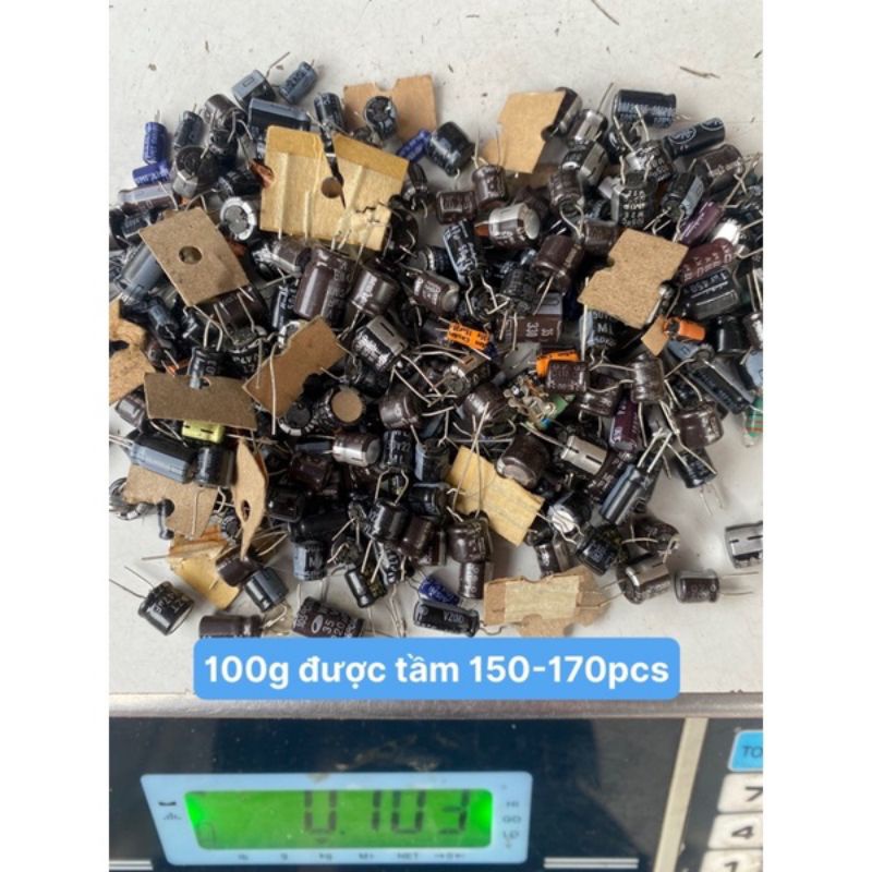 Tụ mới cắt chân thanh lí công ty 25v 35v 50v 400v 450v 500v