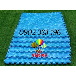 Thảm xốp trải sàn cho bé kt 1m x 1m dày 2cm nhựa eva vân đại dương