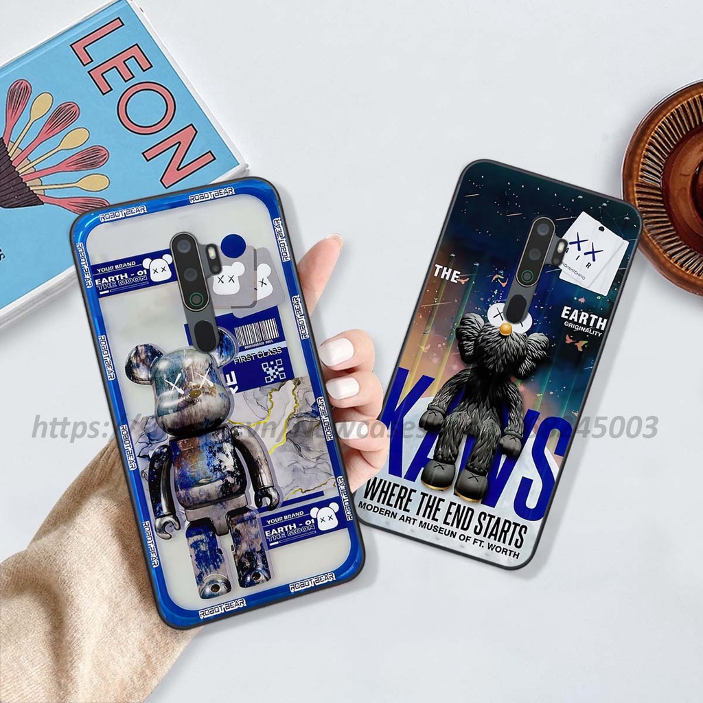 Ốp Oppo A5 2020 / A9 2020 in hình Bear Brick,K@ws,smile,...hot trend