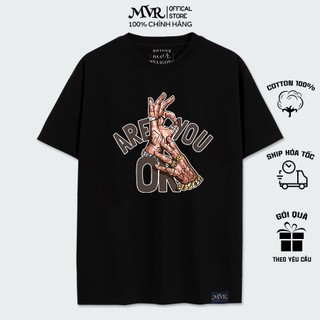 Áo Phông Đôi Tay Hiphop In Hình Are You Ok Mvr Phong Cách Đường Phố Streetstyle
