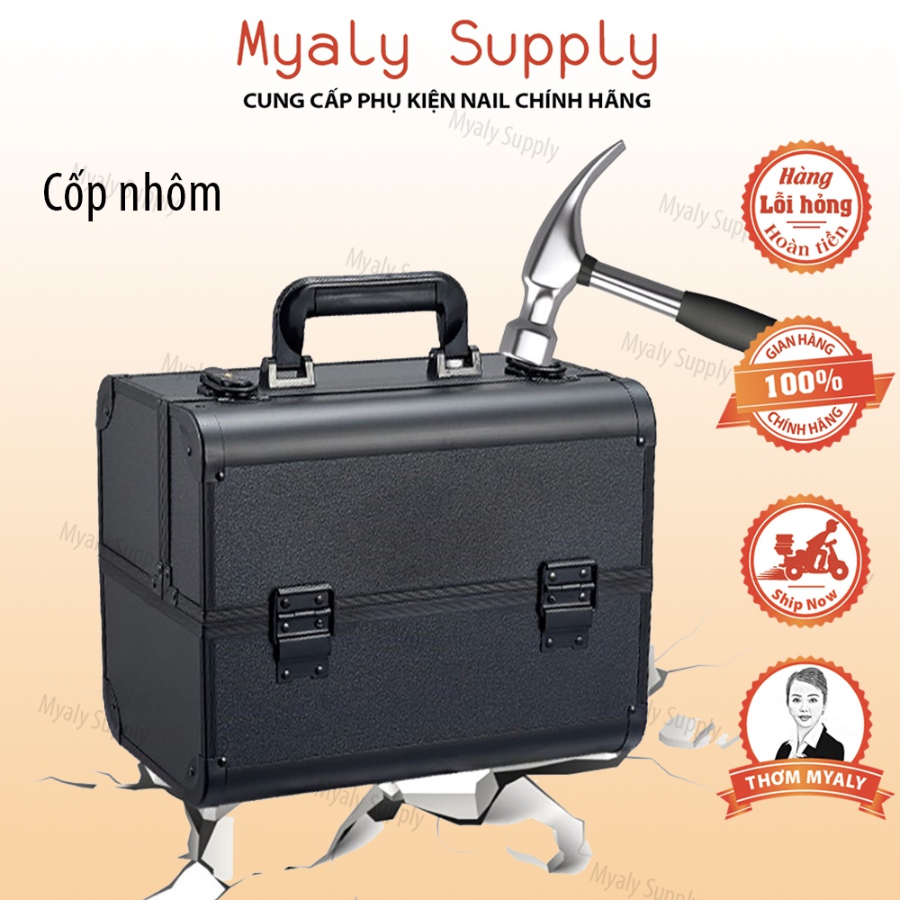 Cốp Nhôm 3 Tầng Đựng Đồ Nail Mi Phun Xăm Trang Điểm SP001247