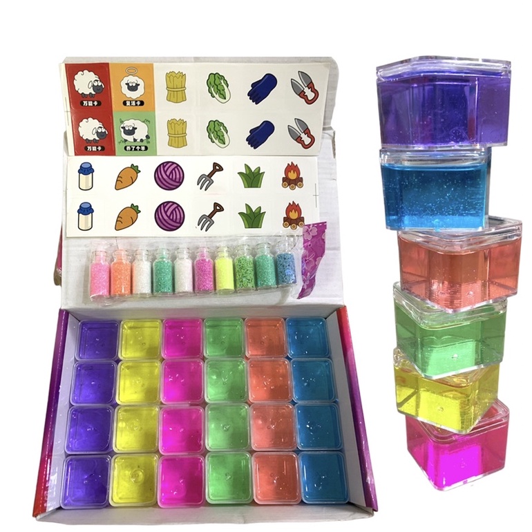 Hộp slime mini chất nhờn ma quái đủ màu sắc
