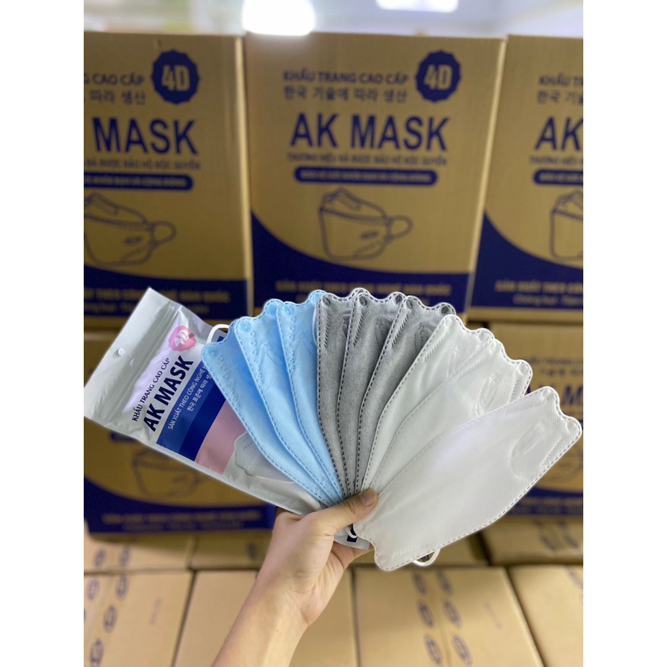 10 chiếc khẩu trang kf94 ak mask, khẩu trang y tế 4 lớp cao cấp, chính hãng - ảnh sản phẩm 5