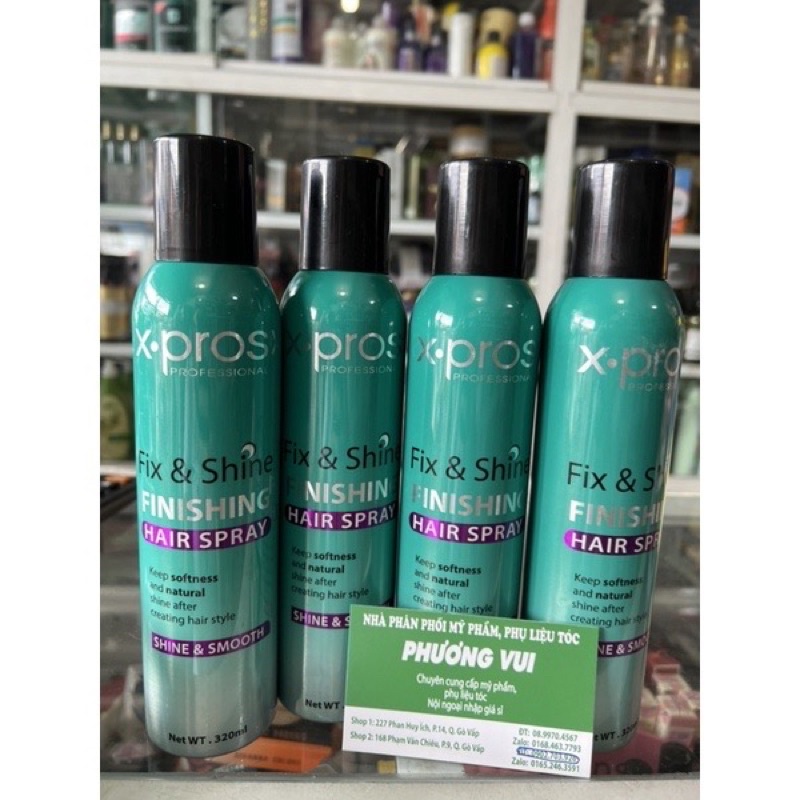 Keo xịt bóng tóc kasi 350ml & xpro  320 giữ nếp nhẹ siêu bóng