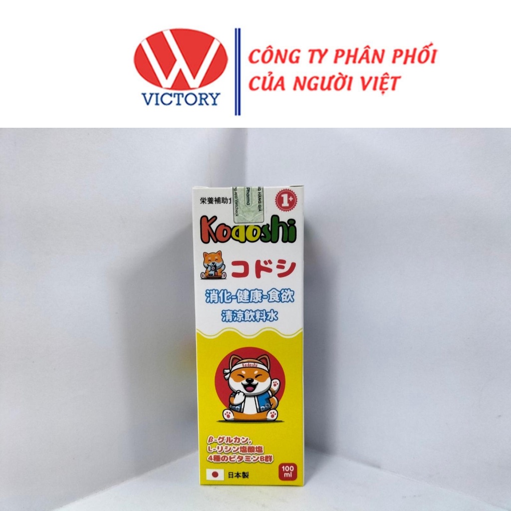 Siro Kodoshi bổ sung lysine, beta glucan, vitamin B giúp trẻ giảm biếng ăn, ăn không ngon (100ml) - 