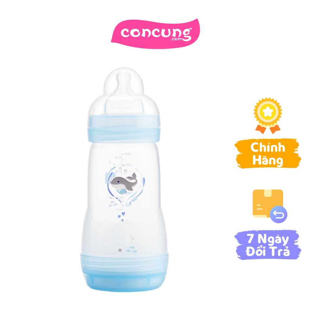 Bình sữa Mam Easy Start Anticolic 260ml - Xanh dương