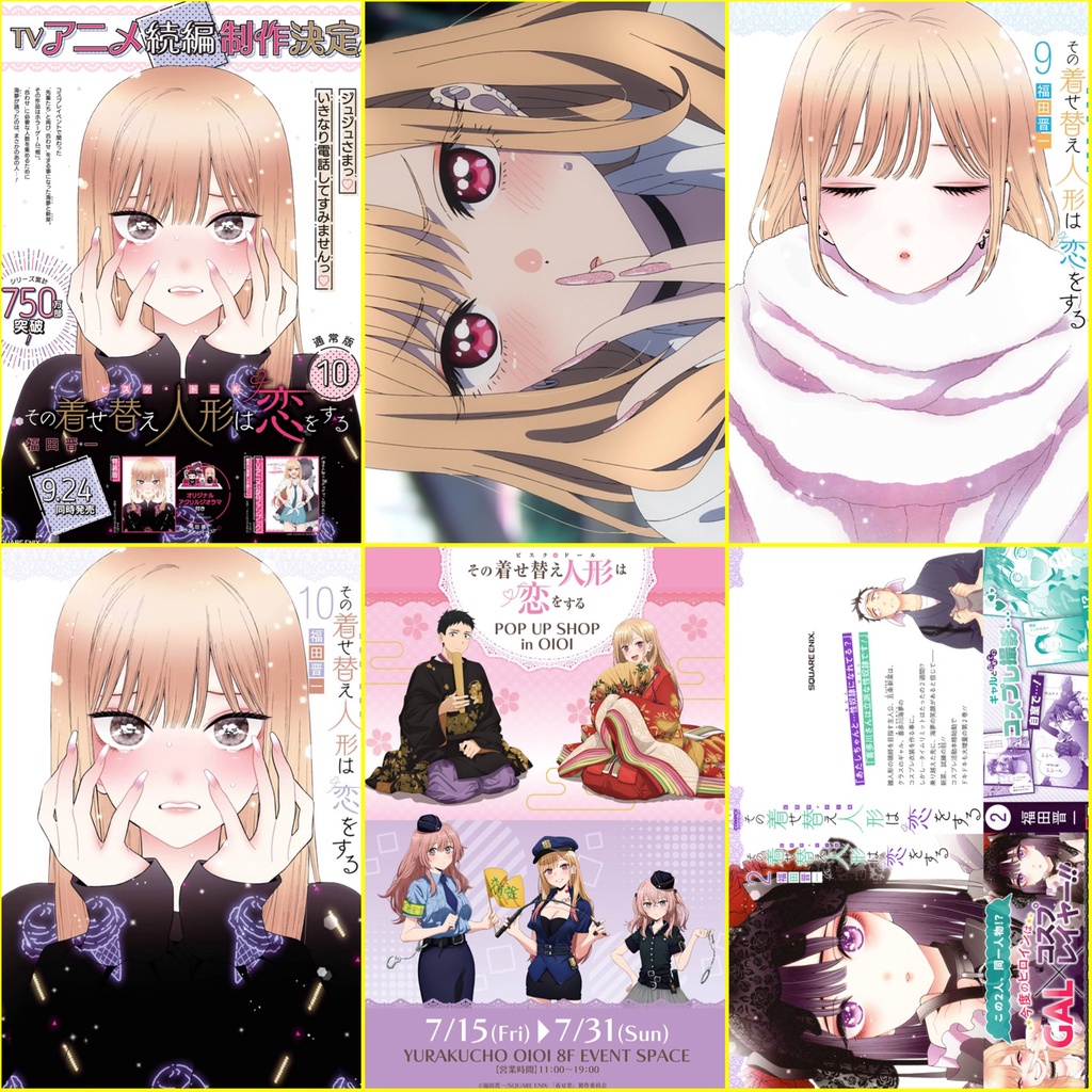 Bộ 6 Poster anime Sono Bisque Doll wa Koi wo Suru - Cô búp bê đang yêu  - A3,A4,A5