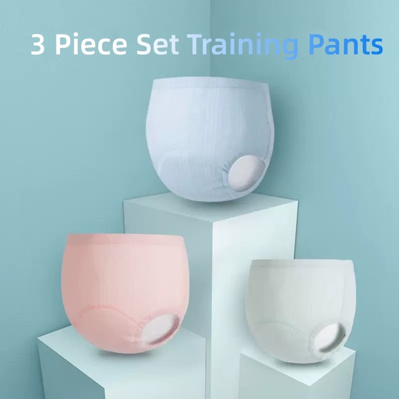 Set 3 Tã Quần Chất Liệu cotton Có Thể Giặt Sạch Dành Cho Bé Mới Sinh