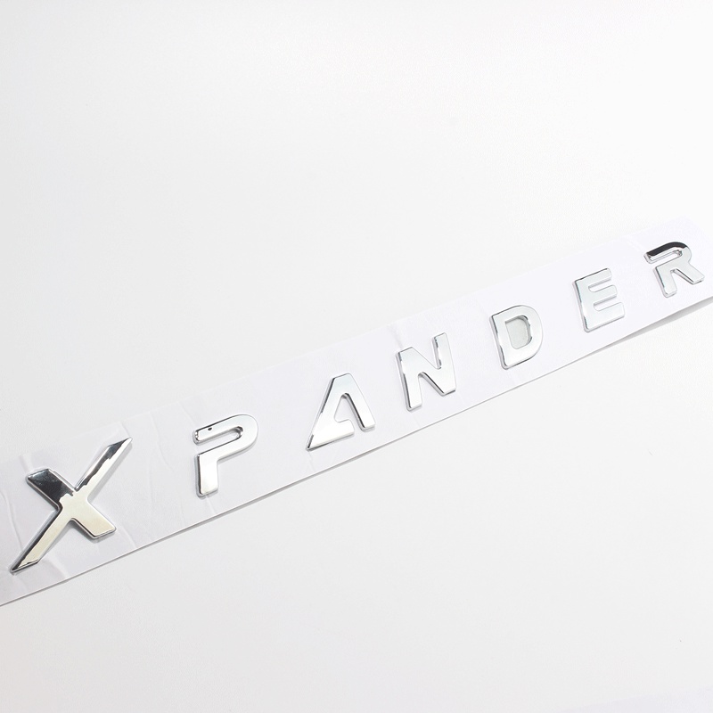 Miếng Dán Logo Chữ Cái ABS 3D Trang Trí Mui Xe Hơi Mitsubishi Xpander 2017 2018 2019 2020 2021 2022