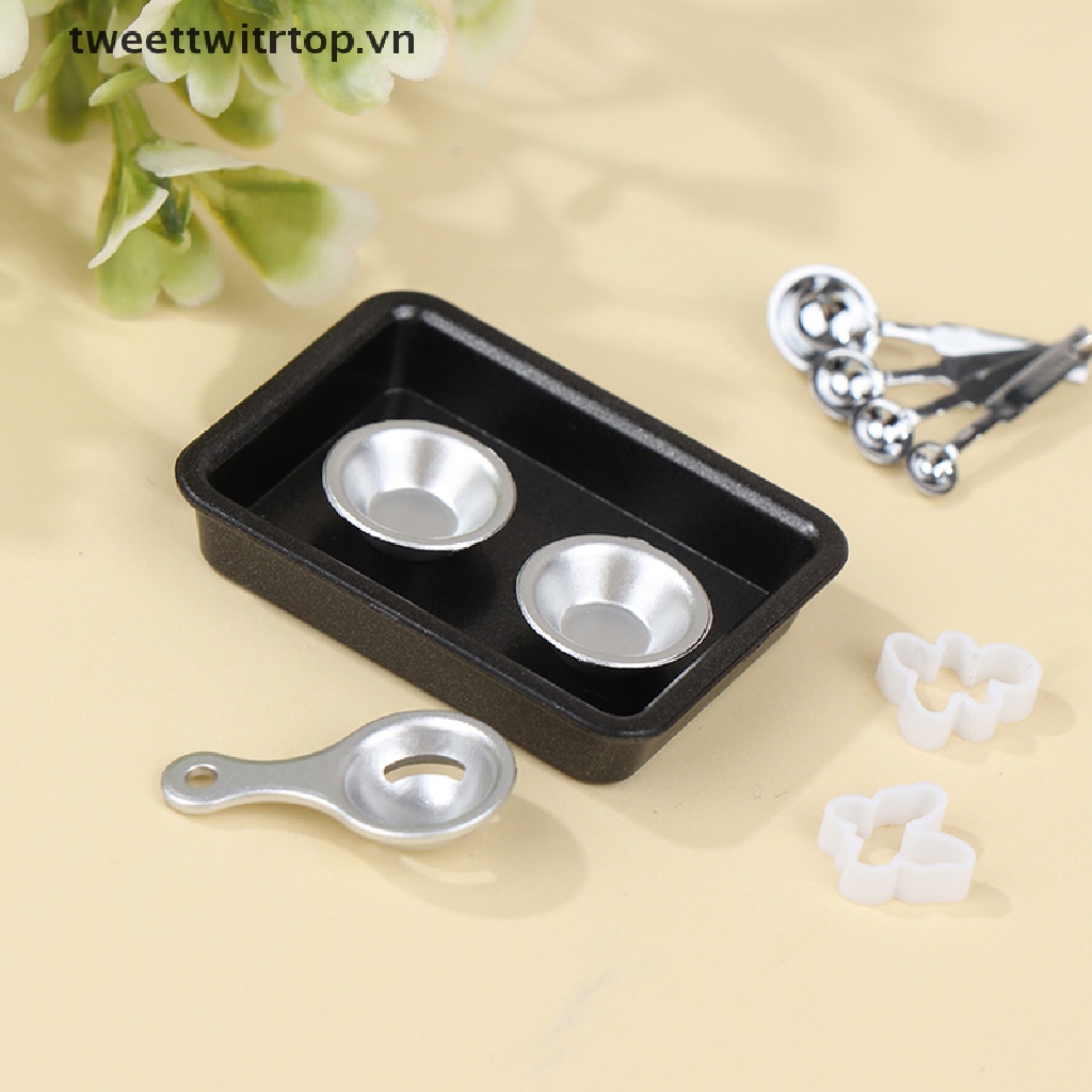 Muỗng Đo Lường Làm Bánh Tỉ Lệ 1: 12 Cho Nhà Búp Bê