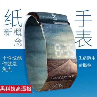 Đồng Hồ Đeo Tay Điện Tử Chống Thấm Nước Màu Đen Dạ Quang Phong Cách Hàn Quốc Dành Cho Học Sinh Nam Nữ