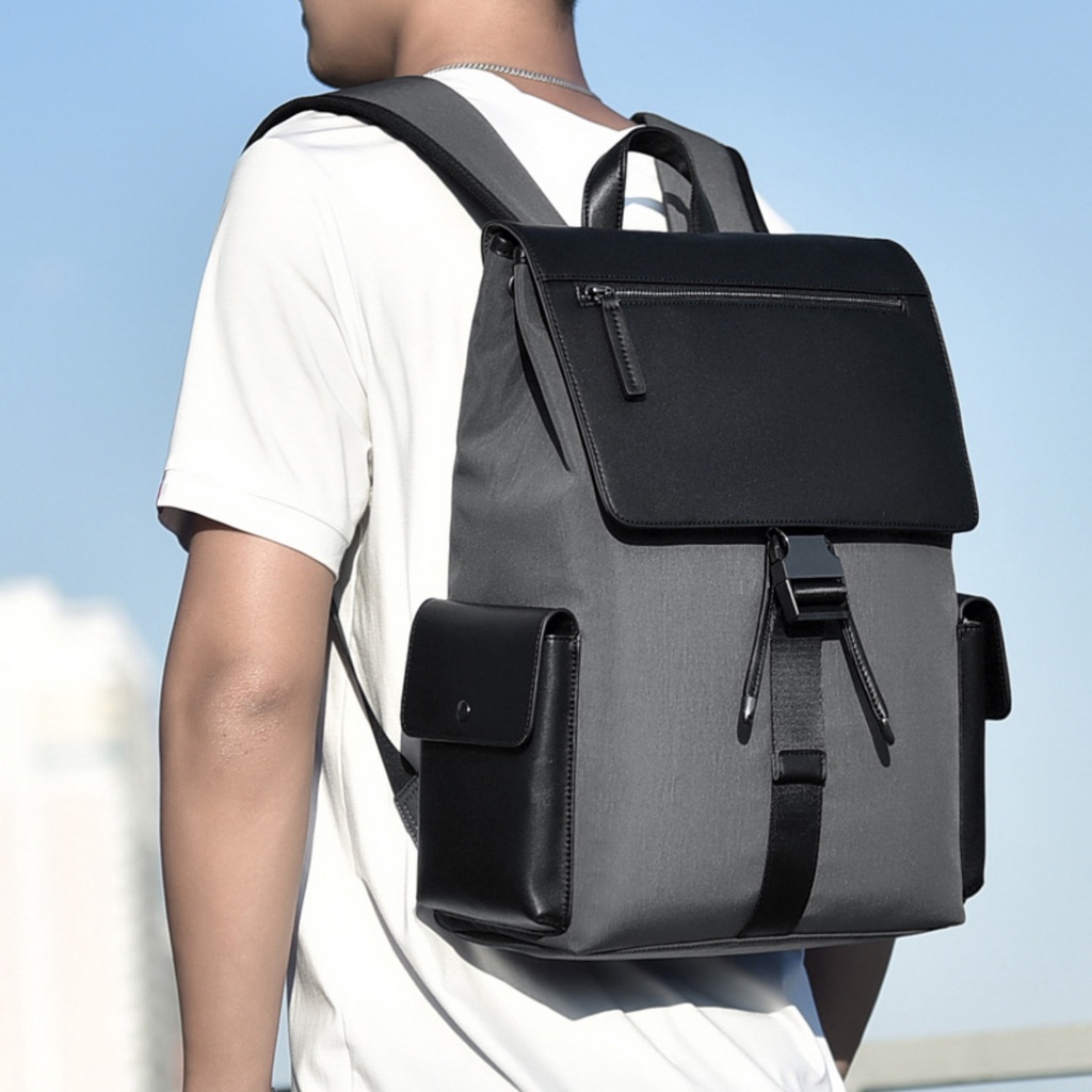 Balo Da DETOLO đựng laptop 14 15,6" công sở phong cách sang trọng