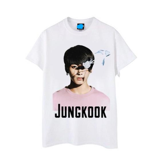 Áo thun in hinh JUNGKOOK BTS DÁNG RỘNG ÁO THUN ĐẸP PHONG CÁCH HÀN QUỐC