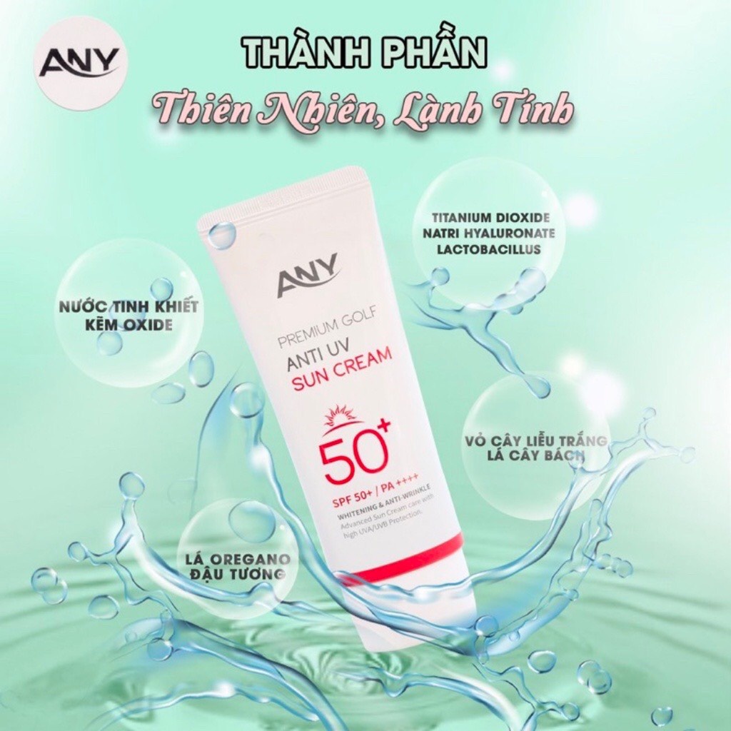 Kem Chống Nắng Nâng Tông Any Premium Golf Anti UV Hàn Quốc SPF 50+