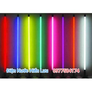 Đèn tuýp led neon 1m2 nhiều màu - chống nước - điện 220v - vỏ nhựa siêu sáng