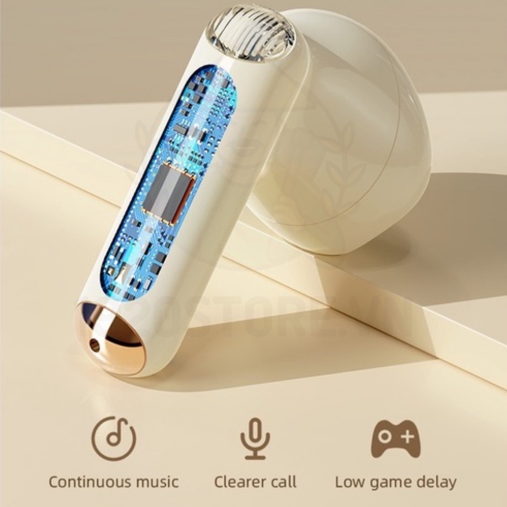 Tai Nghe Không Dây Bluetooth  Rock Retro Style True Wireless Stereo Rockspace Nghe 12H - Chính Hãng BH 12T