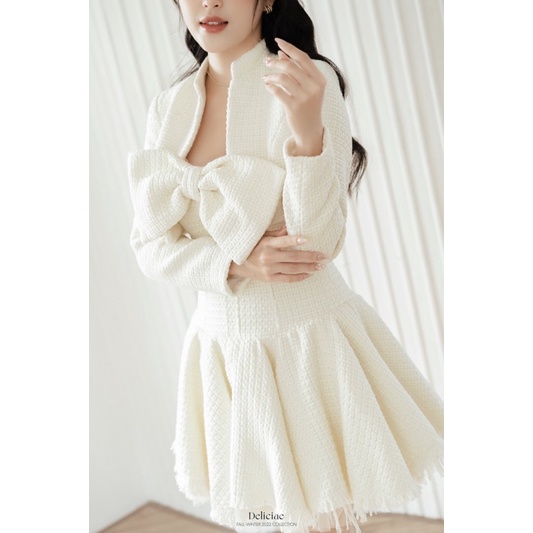 RITA DRESS & RITA BLAZER - Váy nơ cúp ngực và áo khoác