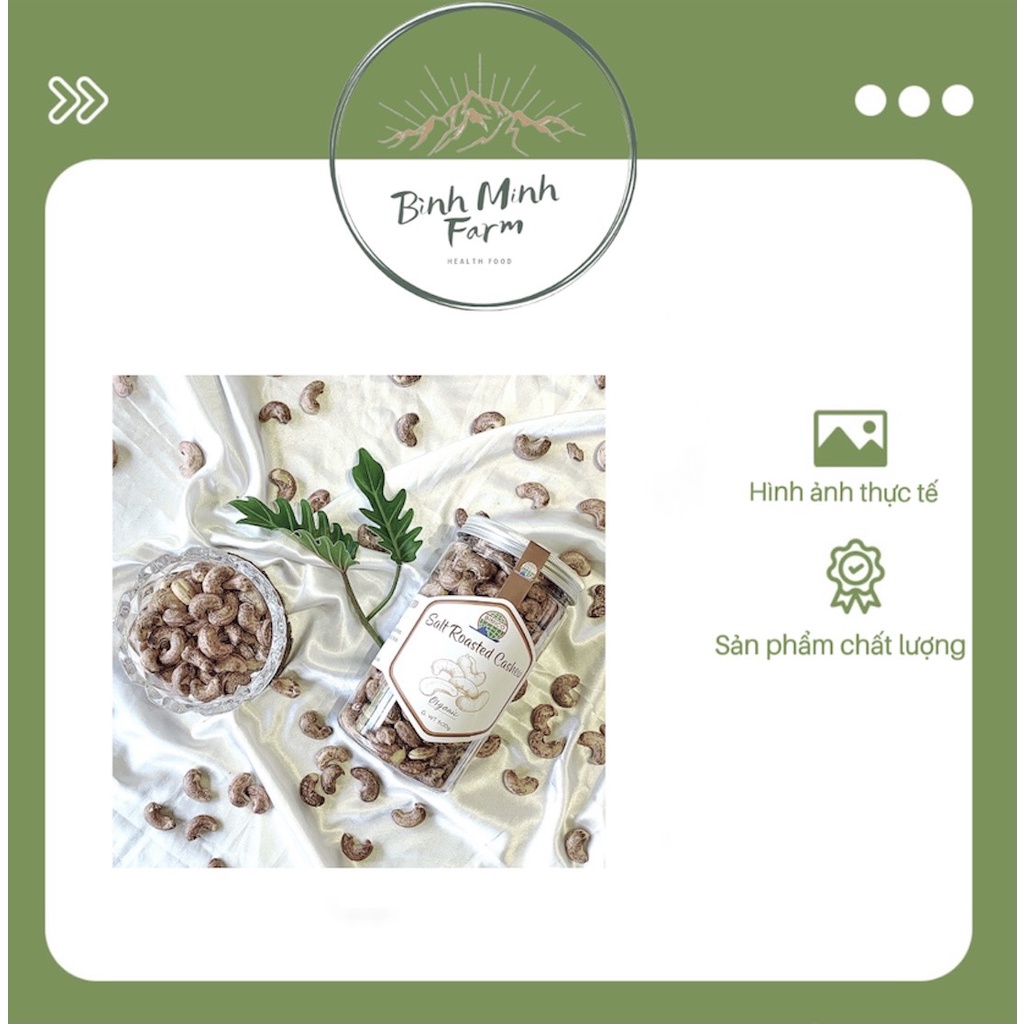 Hạt Điều Rang Muối Có Vỏ Lụa - 500g