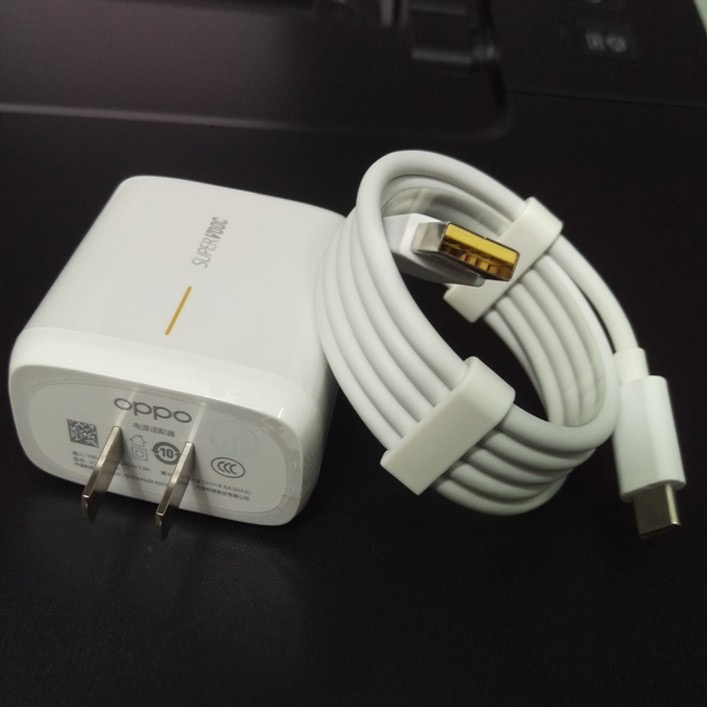 Combo Bộ Cục Củ Sạc Oppo 65W và Dây Cáp Sạc Type C 5A Cho Oppo, Realme, Reno, Xiaomi, Vivo