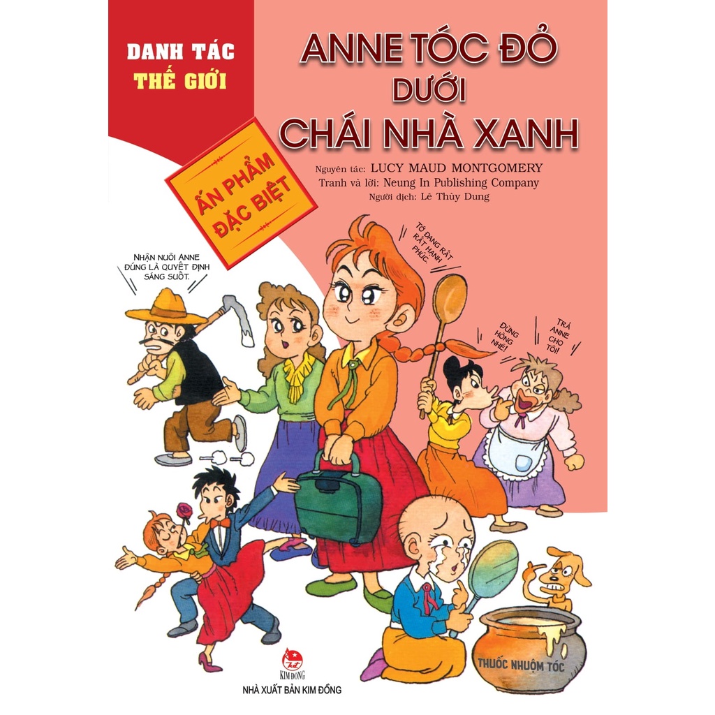 Truyện tranh Danh tác thế giới - Anne tóc đỏ dưới chái nhà xanh - NXB Kim Đồng