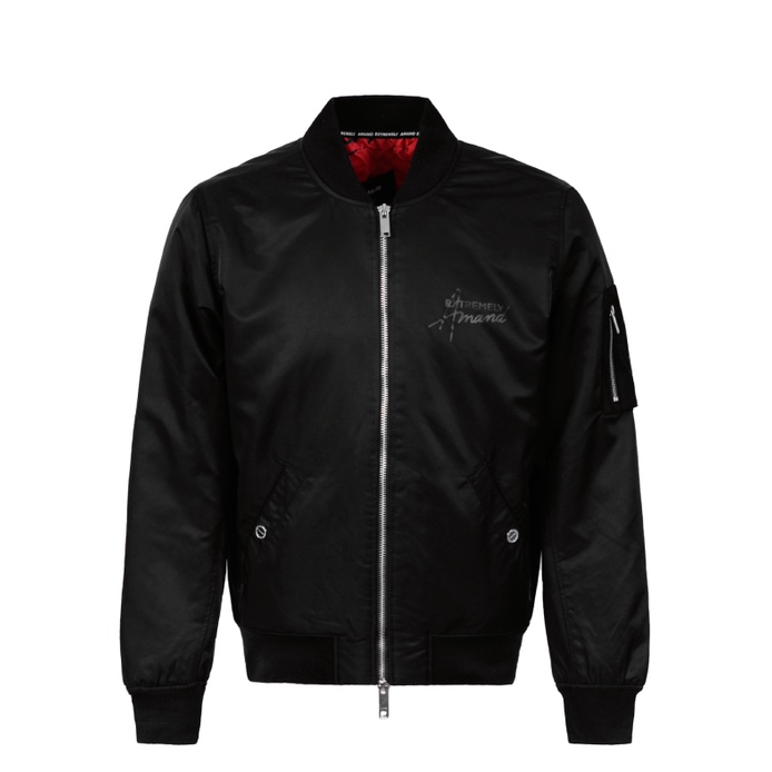 Áo Khoác Amand Signature Basic Bomber - Black