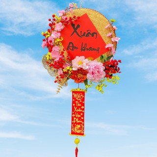 Mẹt hoa trang trí tết H34
