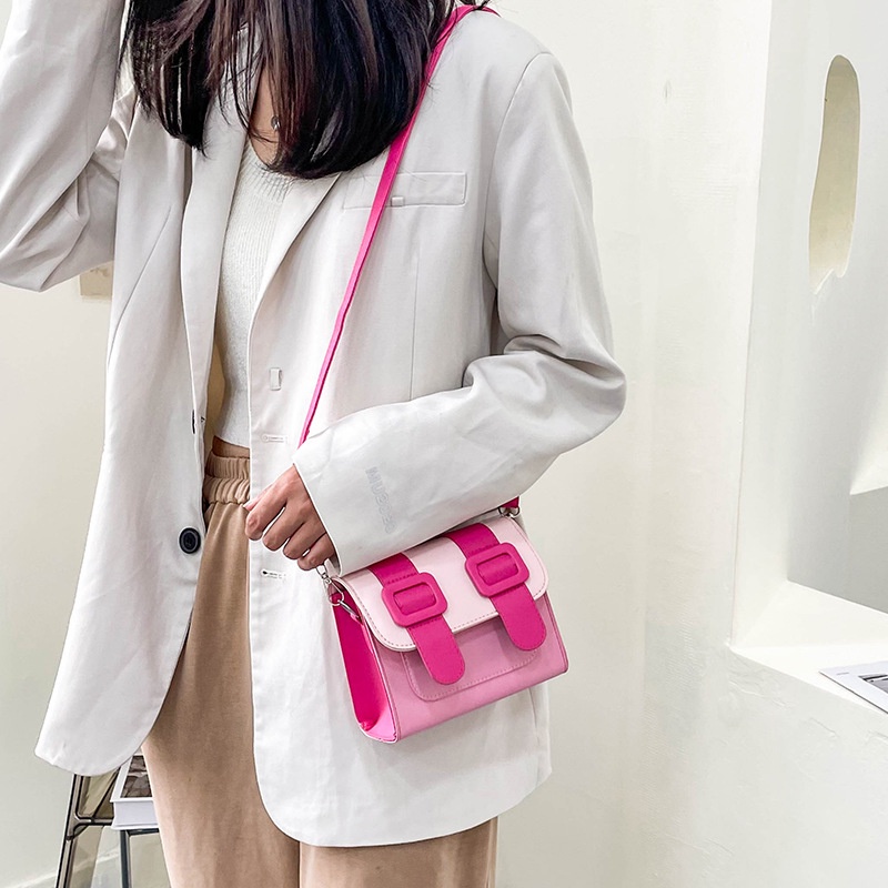 Túi Đeo Chéo mini Hình Vuông Màu Sắc Dễ Thương Phong Cách Hàn Quốc Thời Trang Cho Nữ