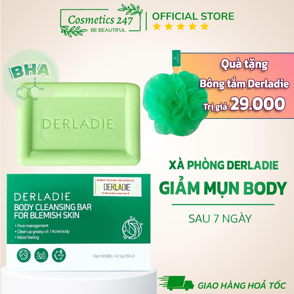 Xà Phòng Derladie Body Cleansing Giảm Mụn Cơ Thể 50G