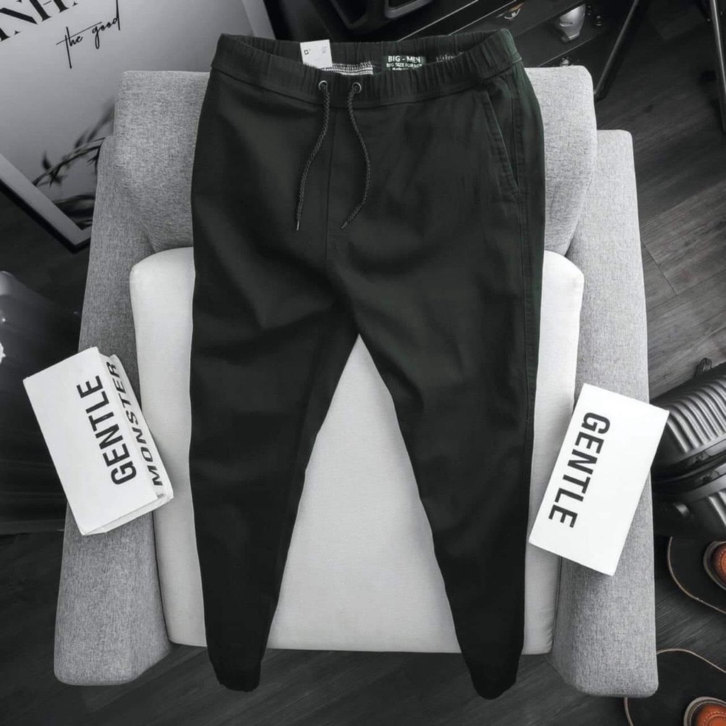 Quần nam kaki jogger ống túm slimfit, chất vải mềm mịn bigsize
