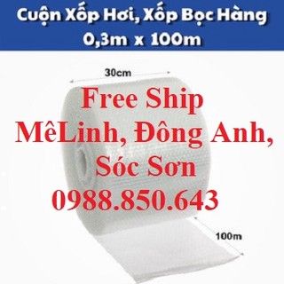 Cuộn Xốp Khí 30cmx100m , Bọc Chống Sốc, Xốp Nổ,xốp khí - Đóng Bọc Hàng - Chống Sốc Bóng Khí
