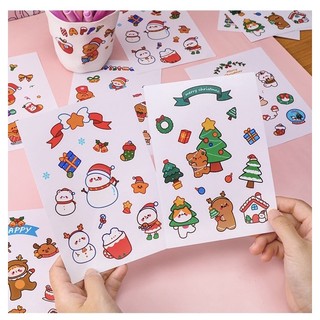 Sticker Giáng Sinh chữ nhật
