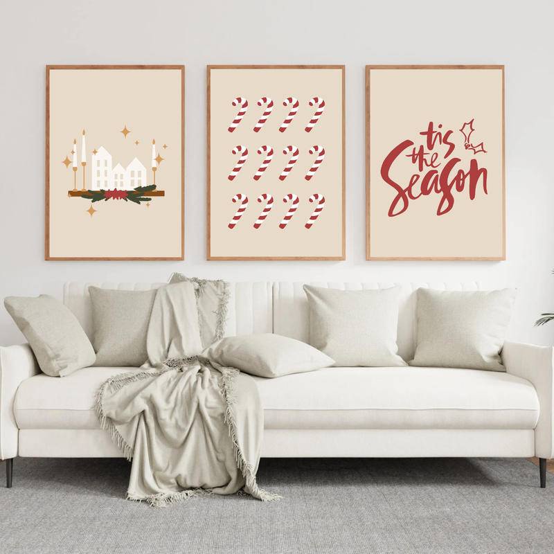 Tranh canvas Treo Tường Trang Trí Giáng Sinh