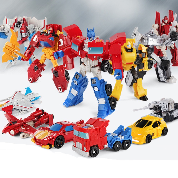 Mô Hình Đồ Chơi Xe Biến Hình Rô Bốt Optimus Prime Megatron Mini Dành Cho Trẻ