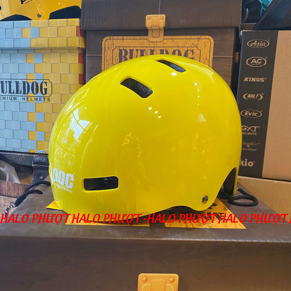 [Tặng tai mèo/gấu] Nón POC PK01 Vàng chính hãng