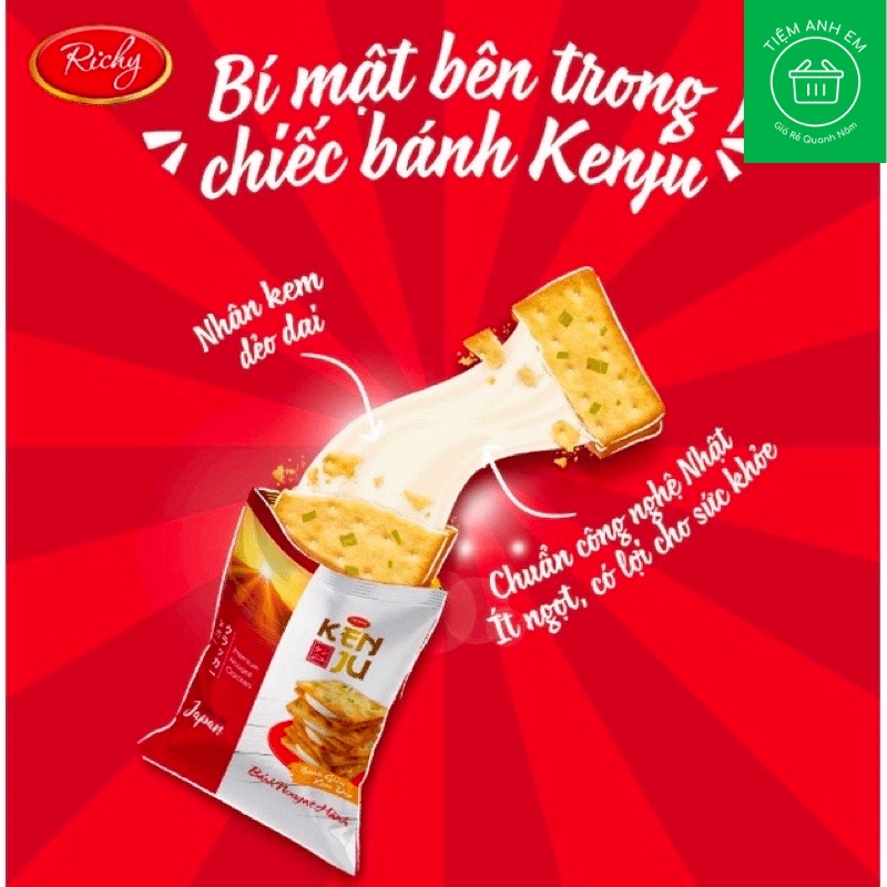 Bánh Kenju Nougat kem dẻo vị hành hộp 279g