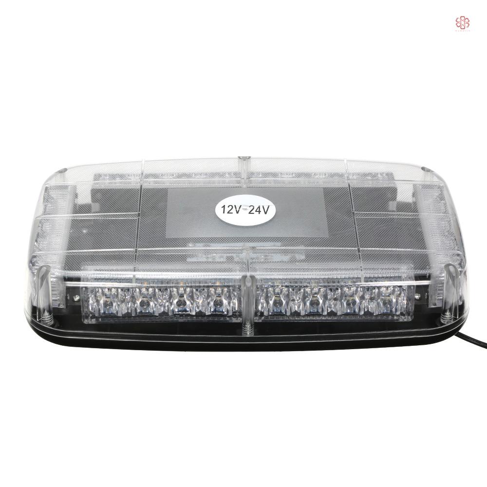 Đèn Led Cảnh Báo Khẩn Cấp Gắn Nóc Xe Hơi 12v Màu Đỏ Và Xanh Lam