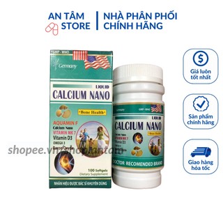 Viên uống Bổ sung canxi Liquid Calcium Nano Chống còi xương, loãng xương - Hộp 100 viên