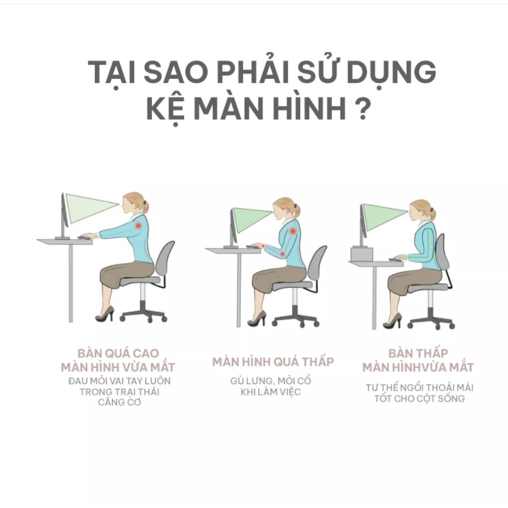 Kệ kê màn hình, laptop, mặt gỗ chân sắt sơn tĩnh điện, chắc chắn sang trọng xin xò ...
