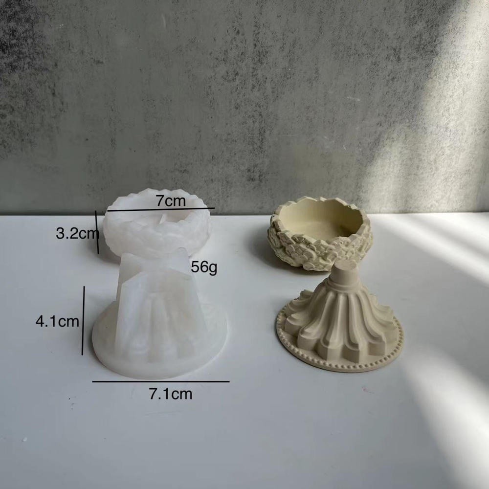 Khuôn Silicon Làm Giá Đỡ Nến Hình Hoa Sen Bằng Pha Lê epoxy Độc Đáo DIY