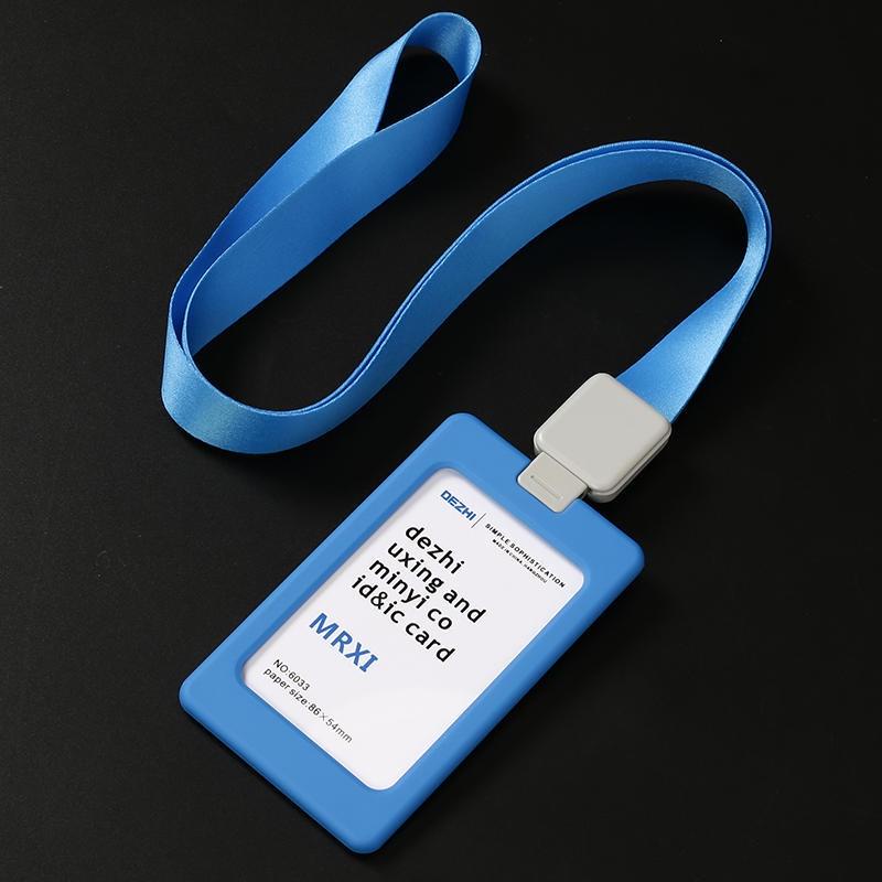Vỏ Bọc Thẻ ID / Tàu Ngầm / Thẻ ID Màu Trơn Đơn Giản Kèm Dây Đeo Dài Tiện Dụng